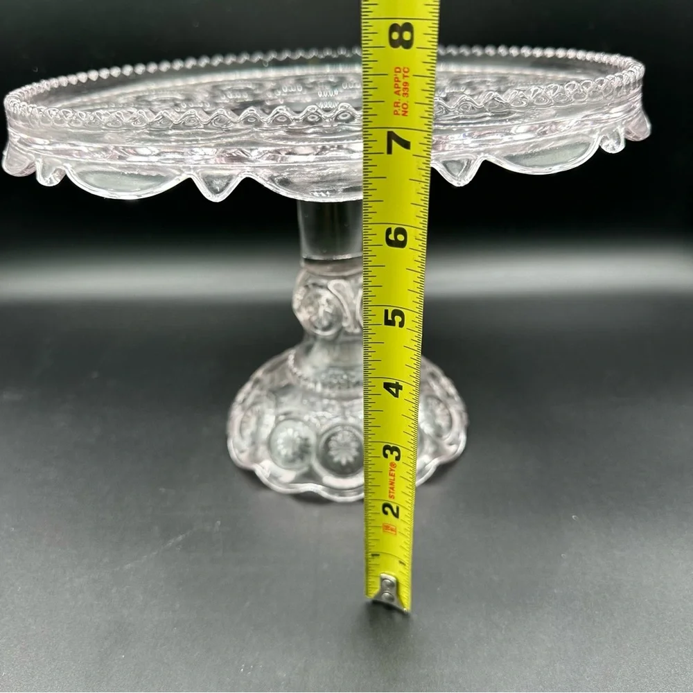 Vintage LE Smith Moon & Stars Cake Plate – Clear, 10
